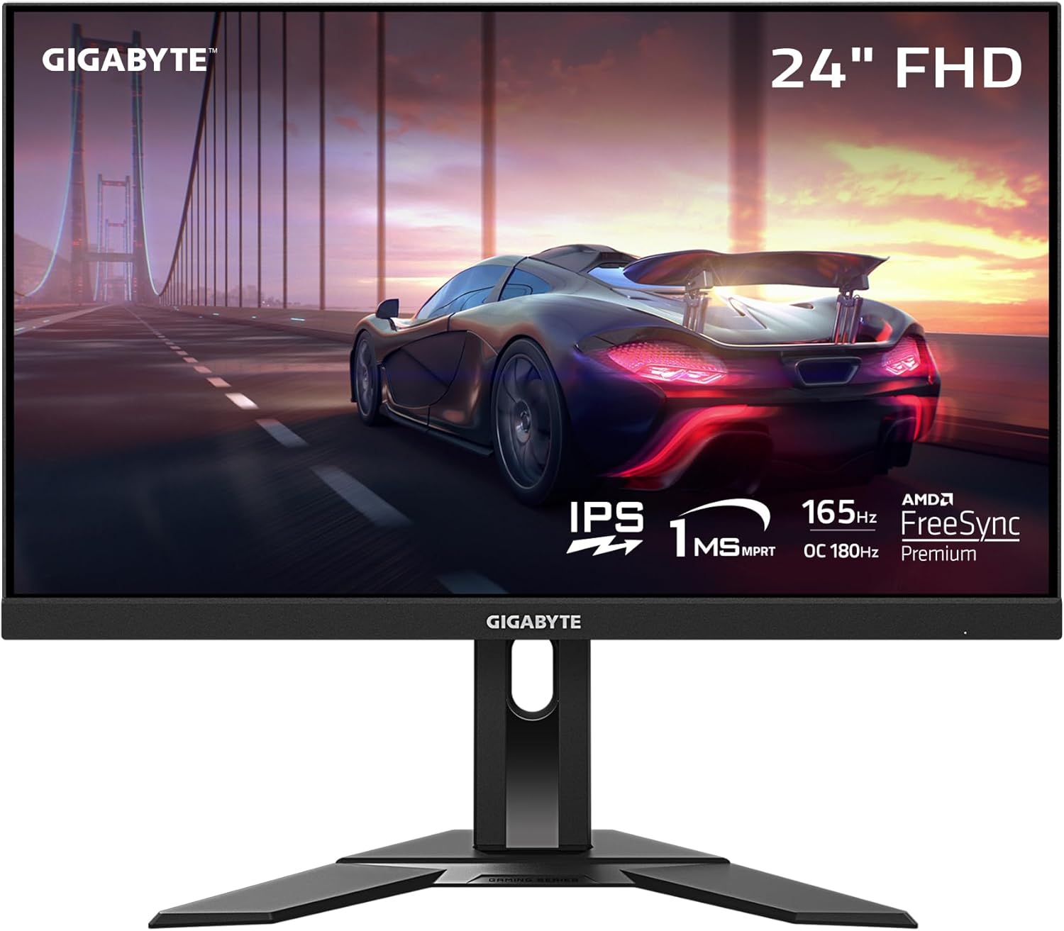 GIGABYTE G24F 2-24" 165Hz/180Hz(OC) 1080P Gaming Monitor,
