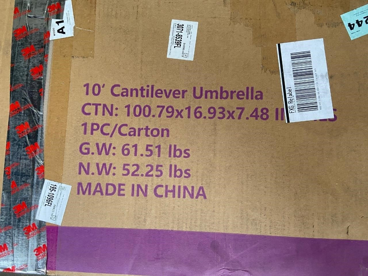 PURPLE LEAF 10ft Patio Umbrella EN44554