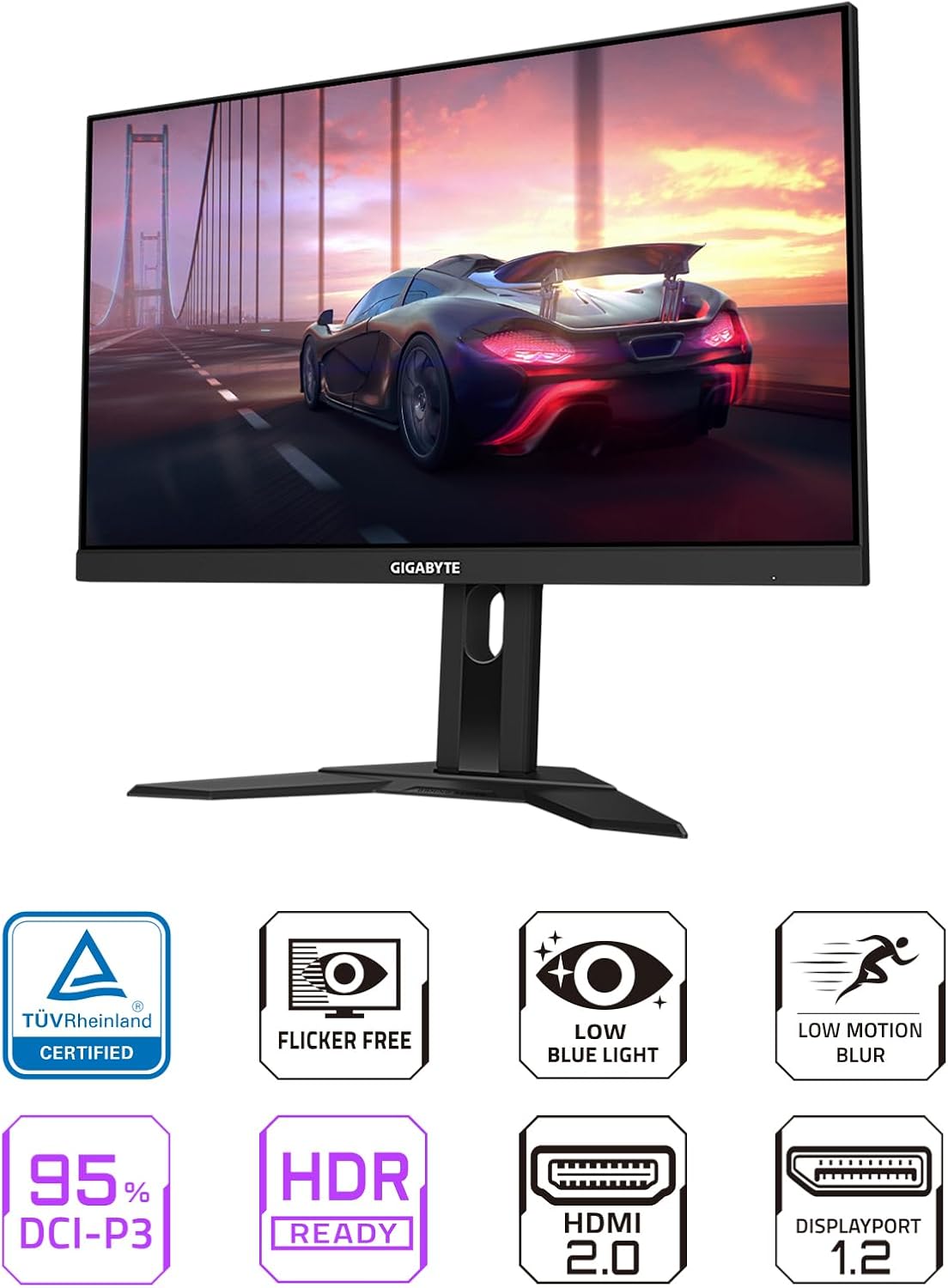 GIGABYTE G24F 2-24" 165Hz/180Hz(OC) 1080P Gaming Monitor,