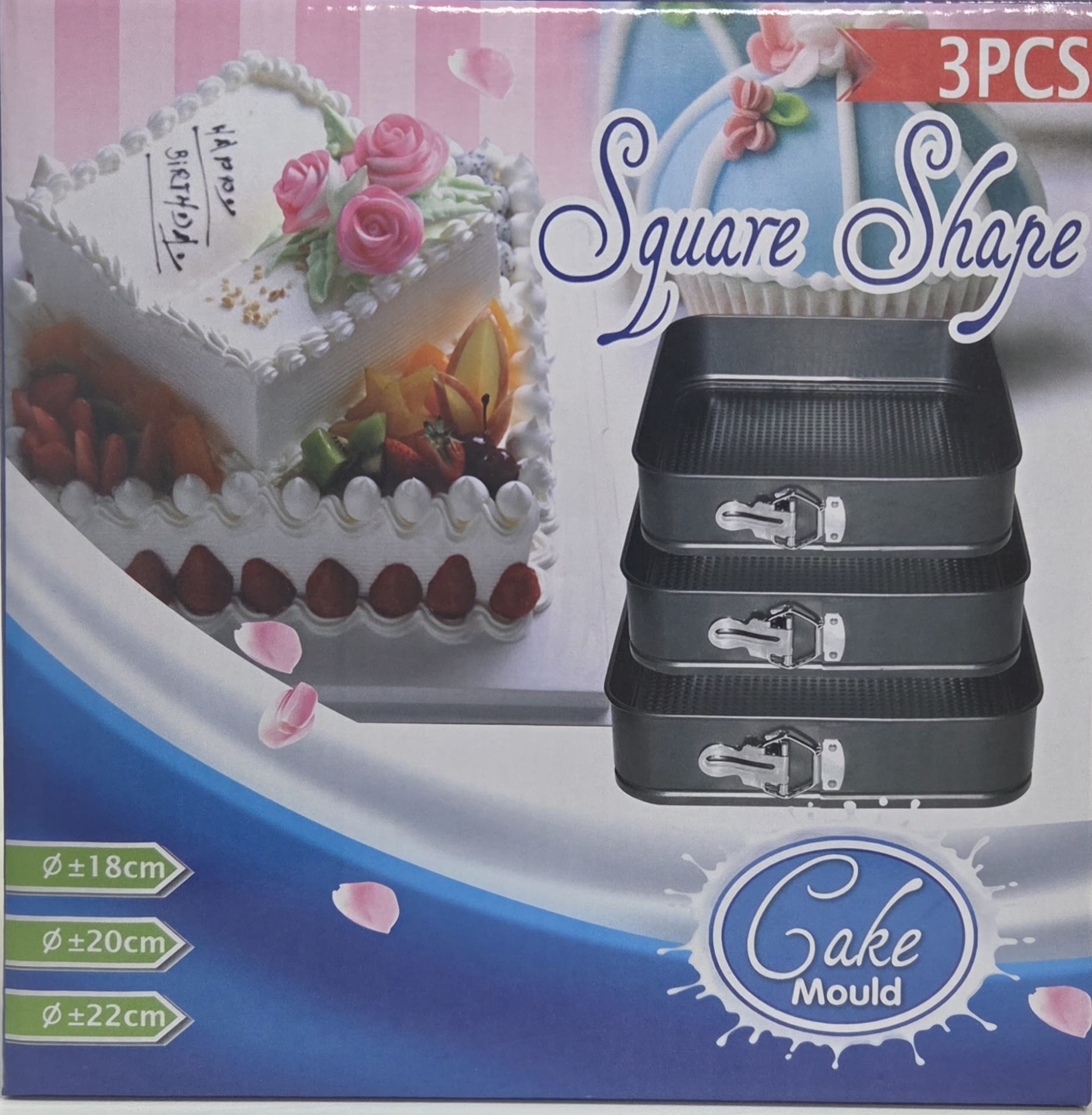 CAKE MOULD SQUARE SHAPE