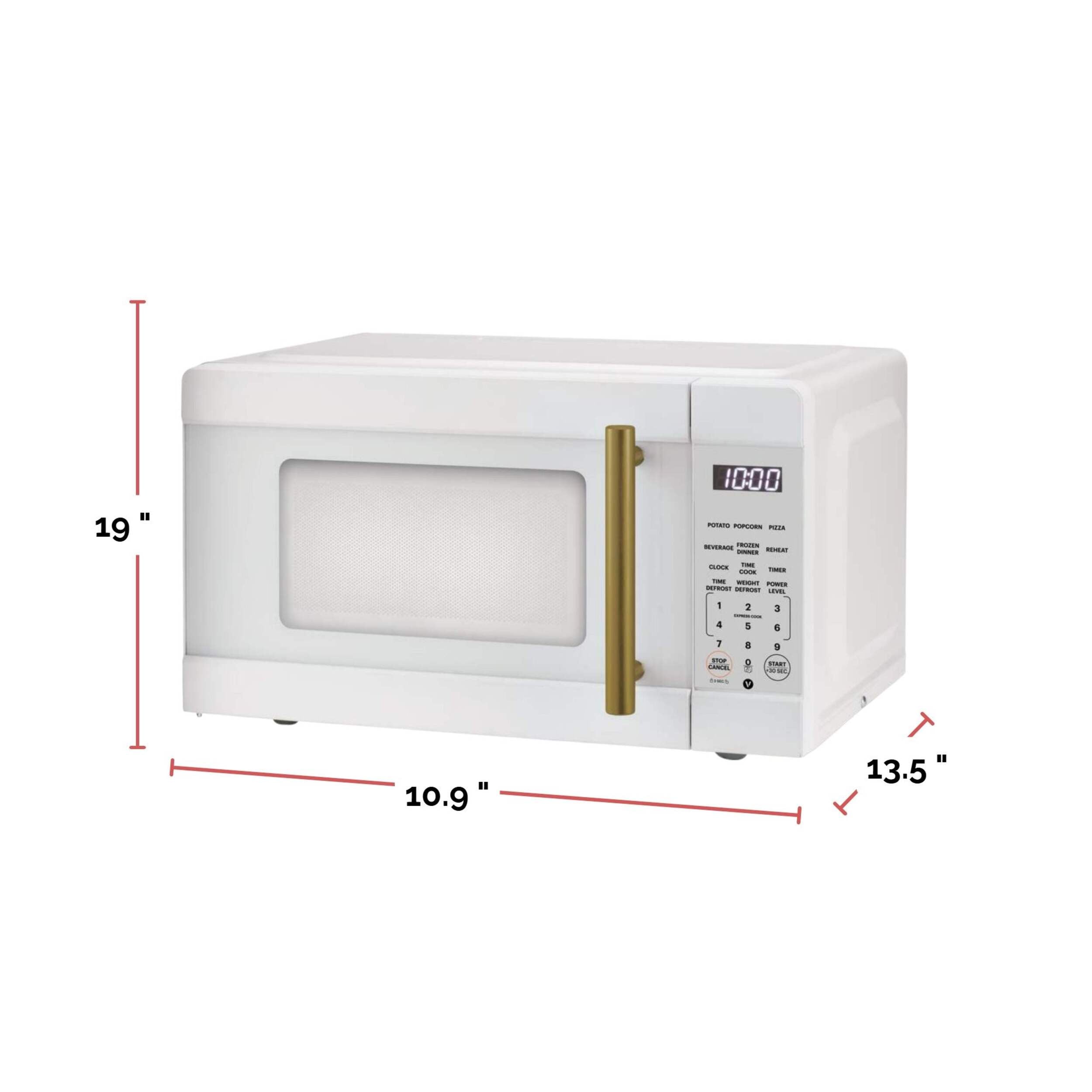 Vida By Paderno Microwave, White