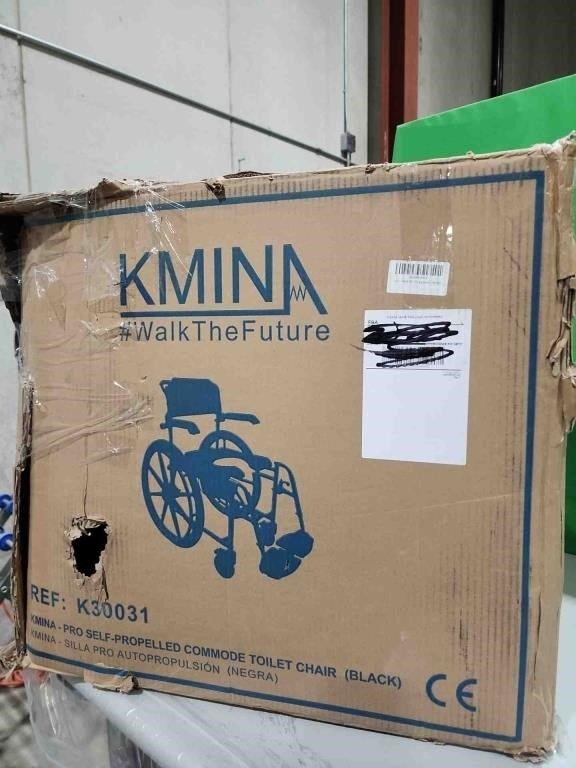 KMINA Shower Commode Wheelchair for Adult