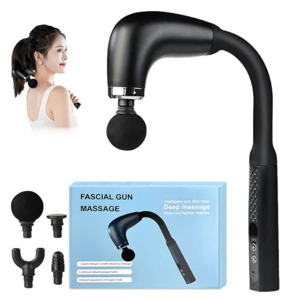 Fascial Gun Massage (Long Handheld) – Electric Deep Tissue Massager