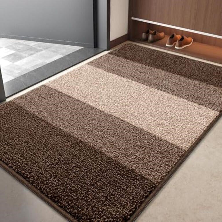 Grandaily Indoor Doormat, 32" x 48", Brown