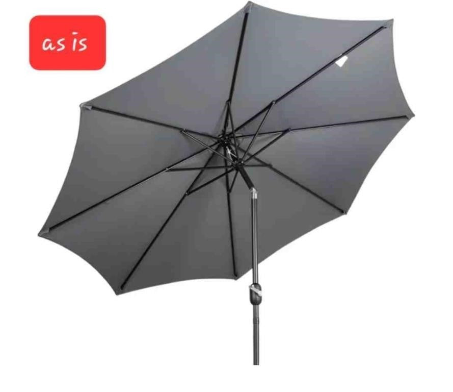 Outdoor Patio Umbrella with Tilt and Crank 8 Steel