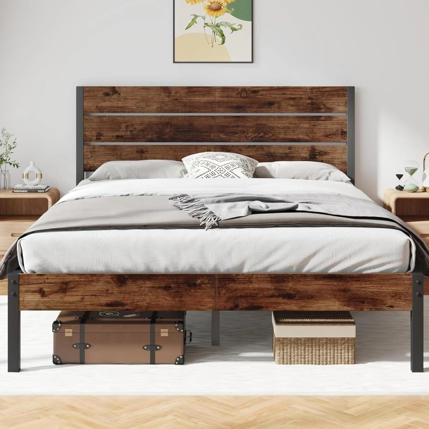 Queen Bed Frame with Headboard EM43154