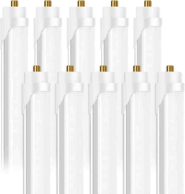 ONLYLUX 8 Foot Led Bulbs T8 T12 LED 8ft Tube Light 6000K 40W 10 Pack
