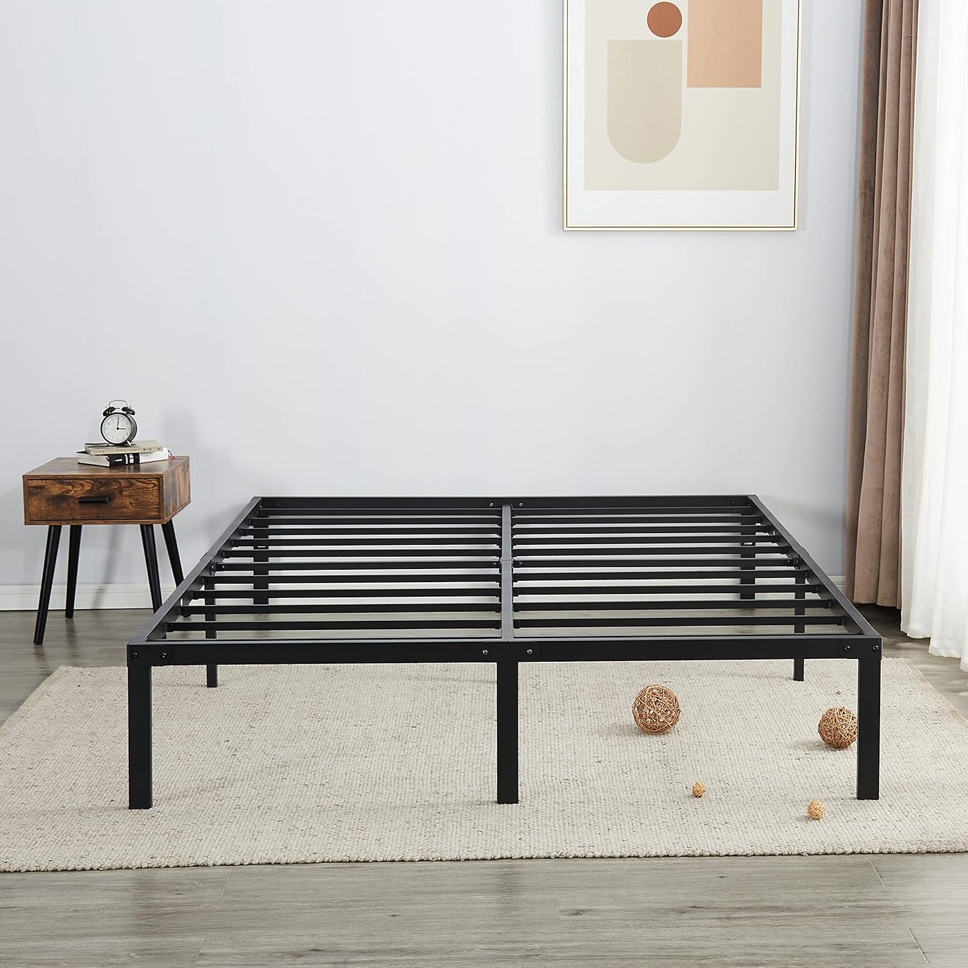 Queen Size Bed Frame Metal 14 Inch