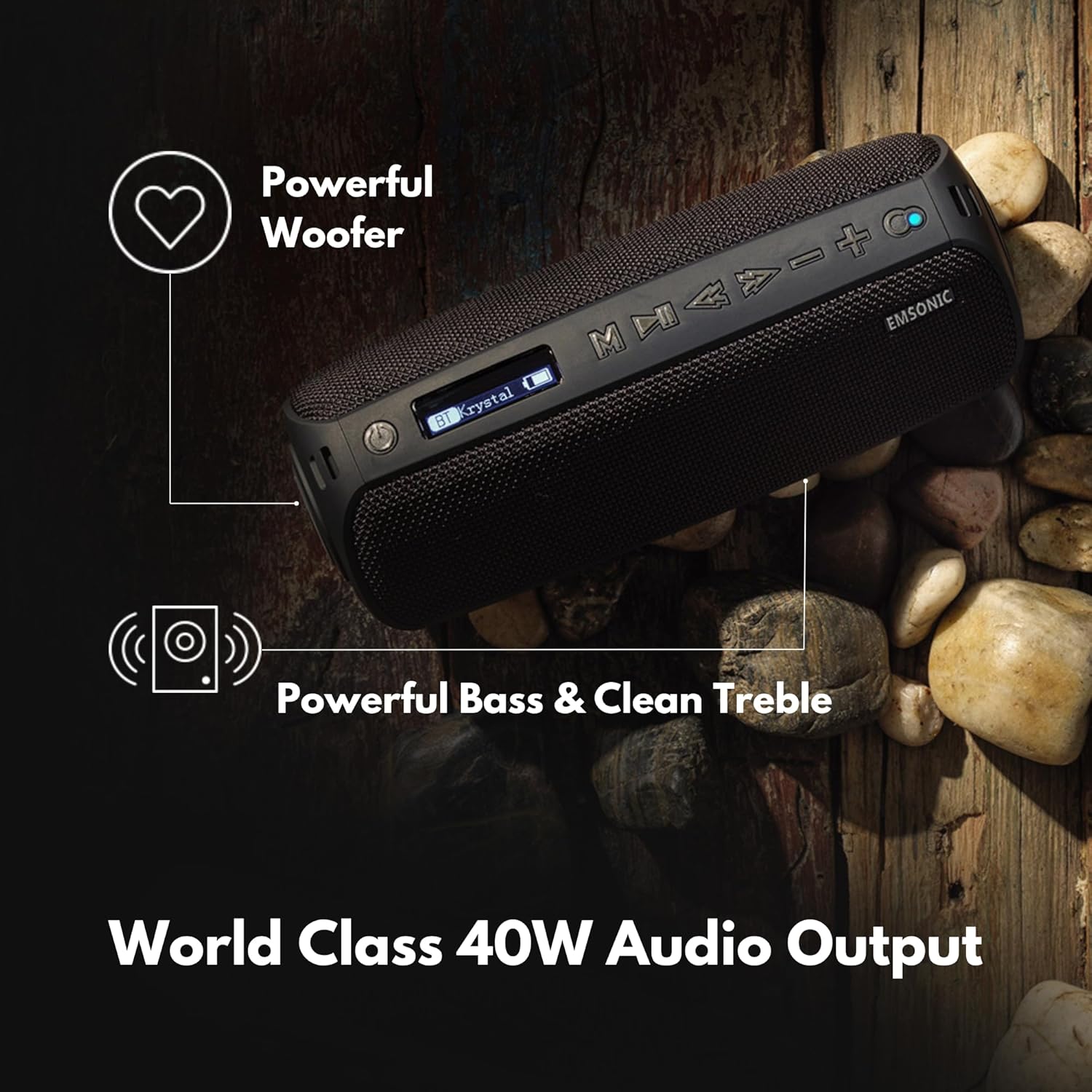 Saver By Emsonic - Portable Bluetooth Speaker,