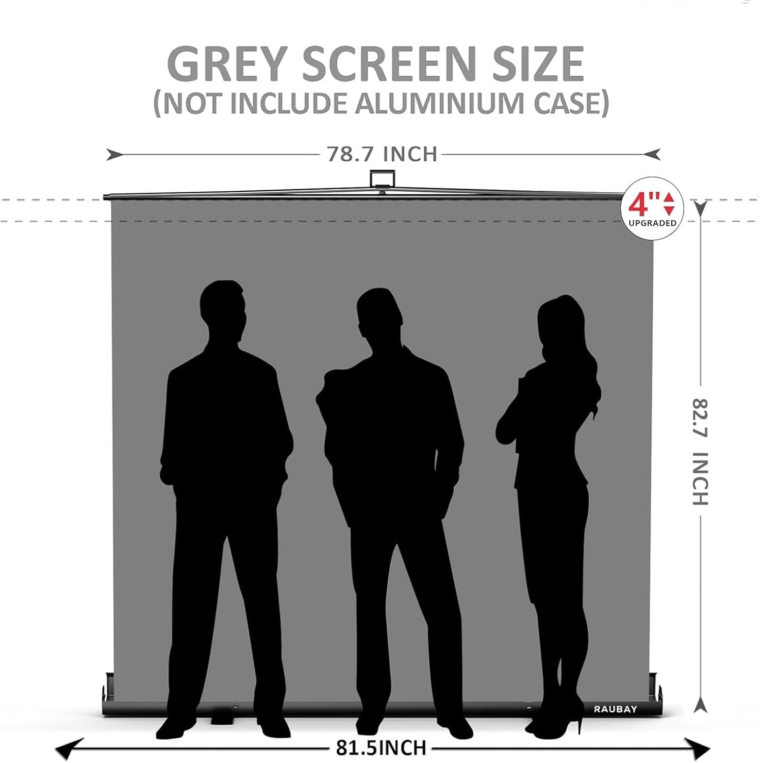 RAUBAY Collapsible Backdrop Screen Portable Retractable Panel Photo Background