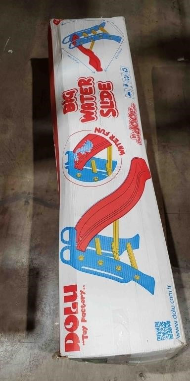 DOLU Big Water Slide - Colorful Plastic Outdoor Water Slide, Kids and Toddlers Ages 2