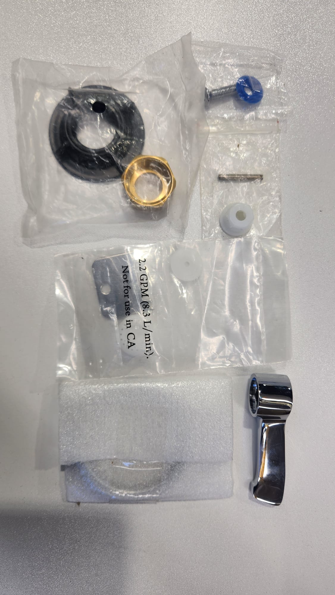 Deck-mounted manual faucet, single-hole, single-supply