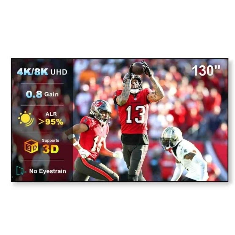 Nothing Projector Lenticular 4K ALR Projector Screen for Long/Standard Throw Projectors 130"
