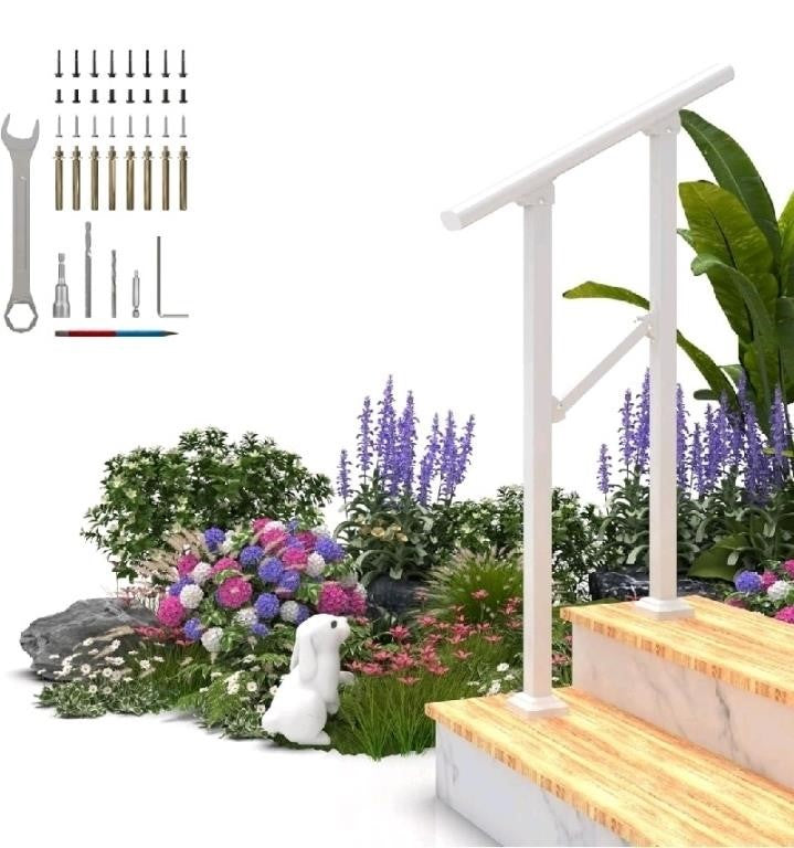 Hand Rails for Outdoor Steps, 2 Step MDpygsfj