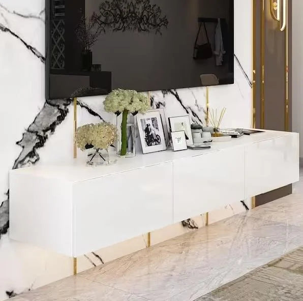 White Wood Entertainment Center EN44294