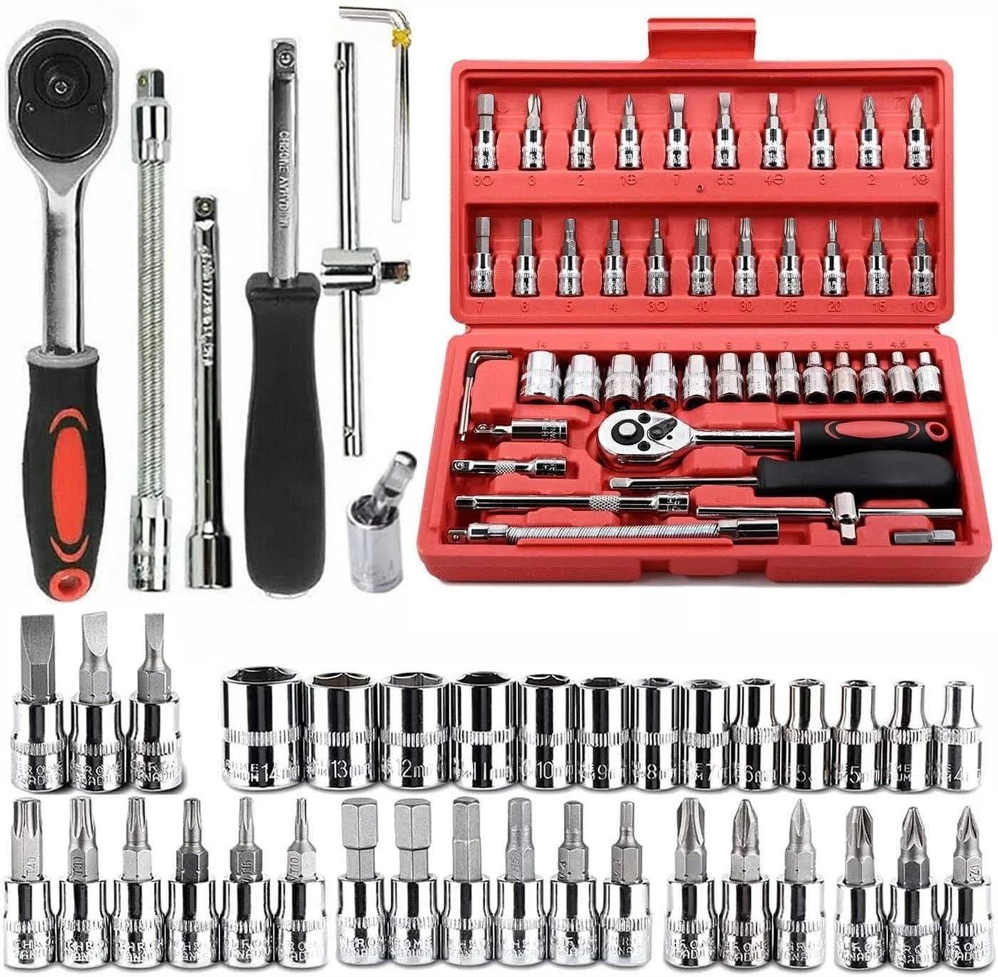 46 Pieces 1/4 in. Drive EO44338