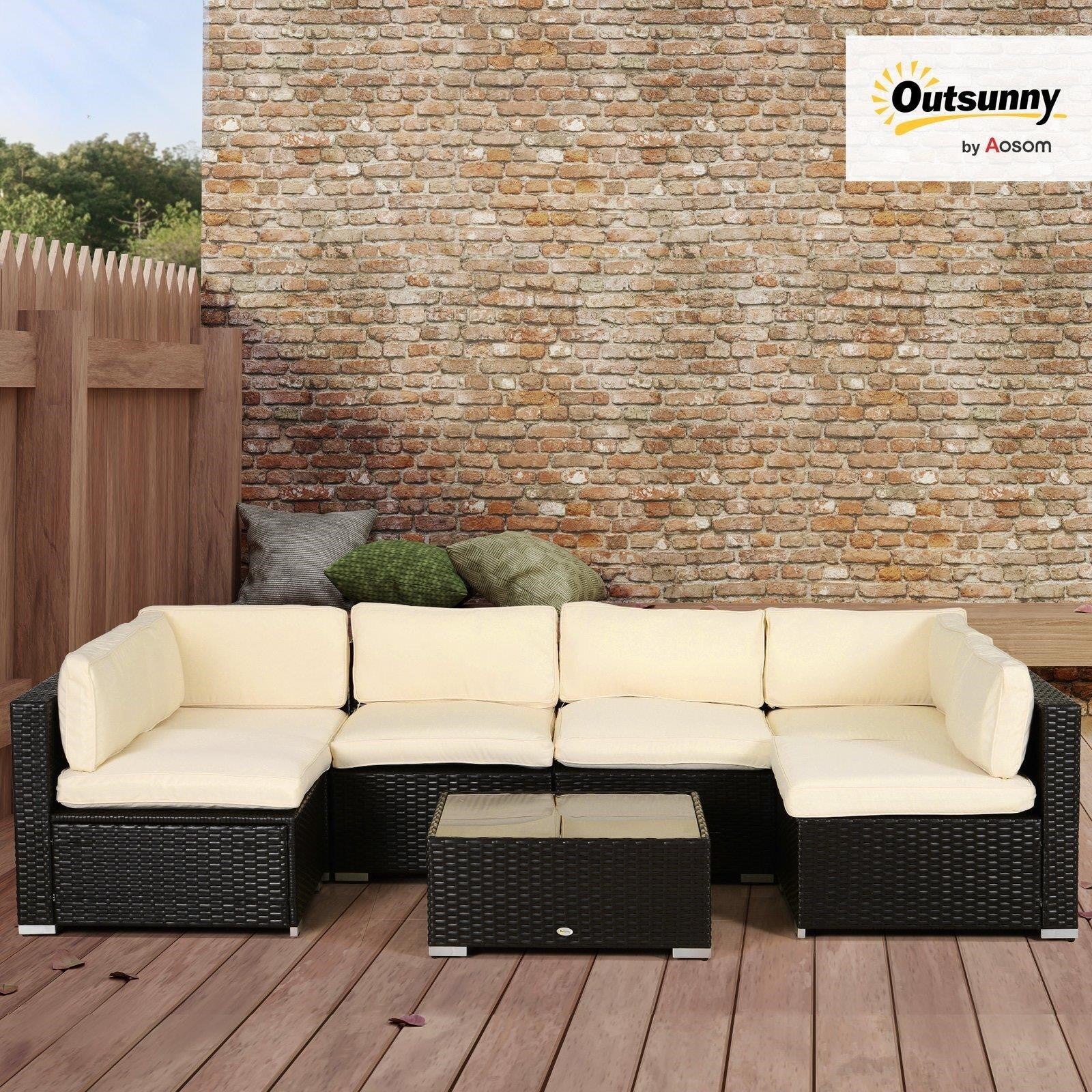 Patio Rattan Sofa Set Cushion BL22242