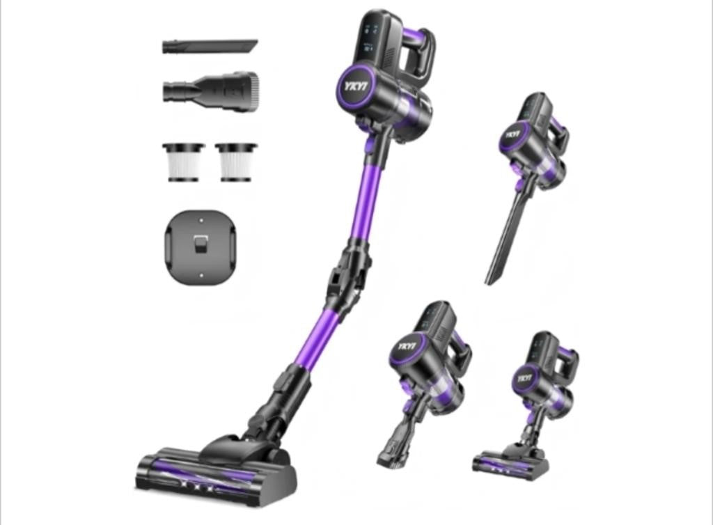 YKYI Cordless Vacuum Cleaner, 40KPa Sucti