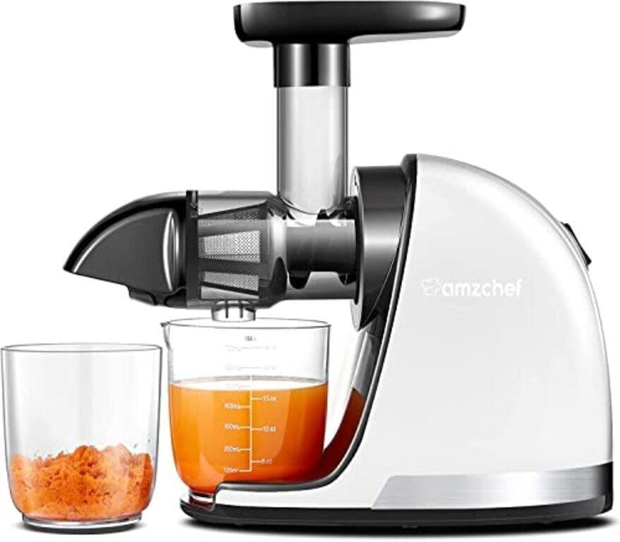 AMZCHEF Slow Juicer Machine - Masticating