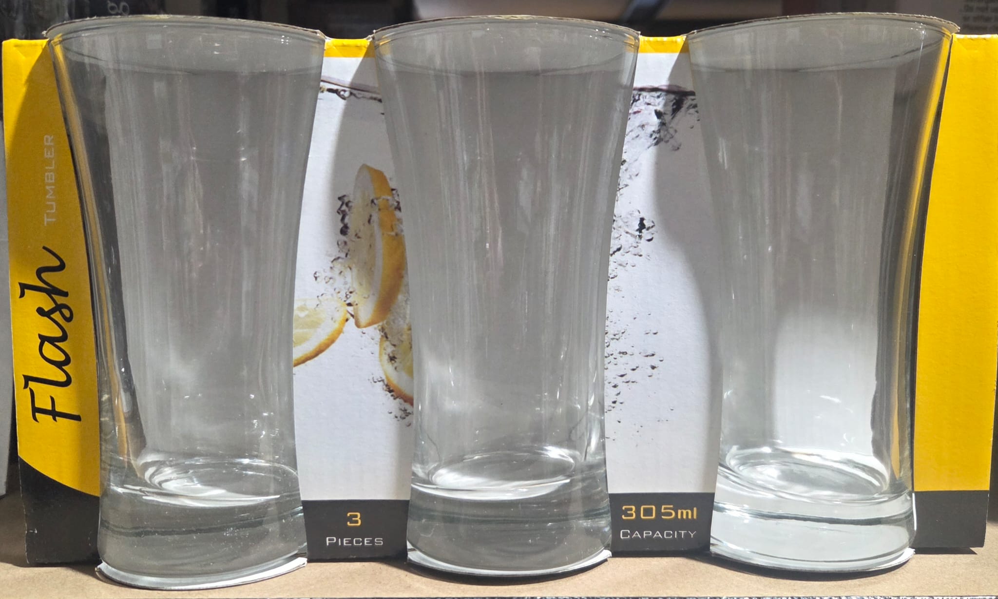 FLASH TUMBLER 3 PIECES 305ML