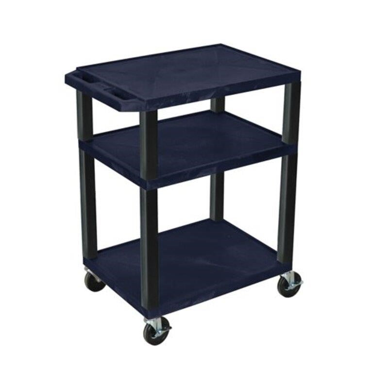 Offex Mobile 34-Inch Tuffy AV Cart with 3-Storage Shelf