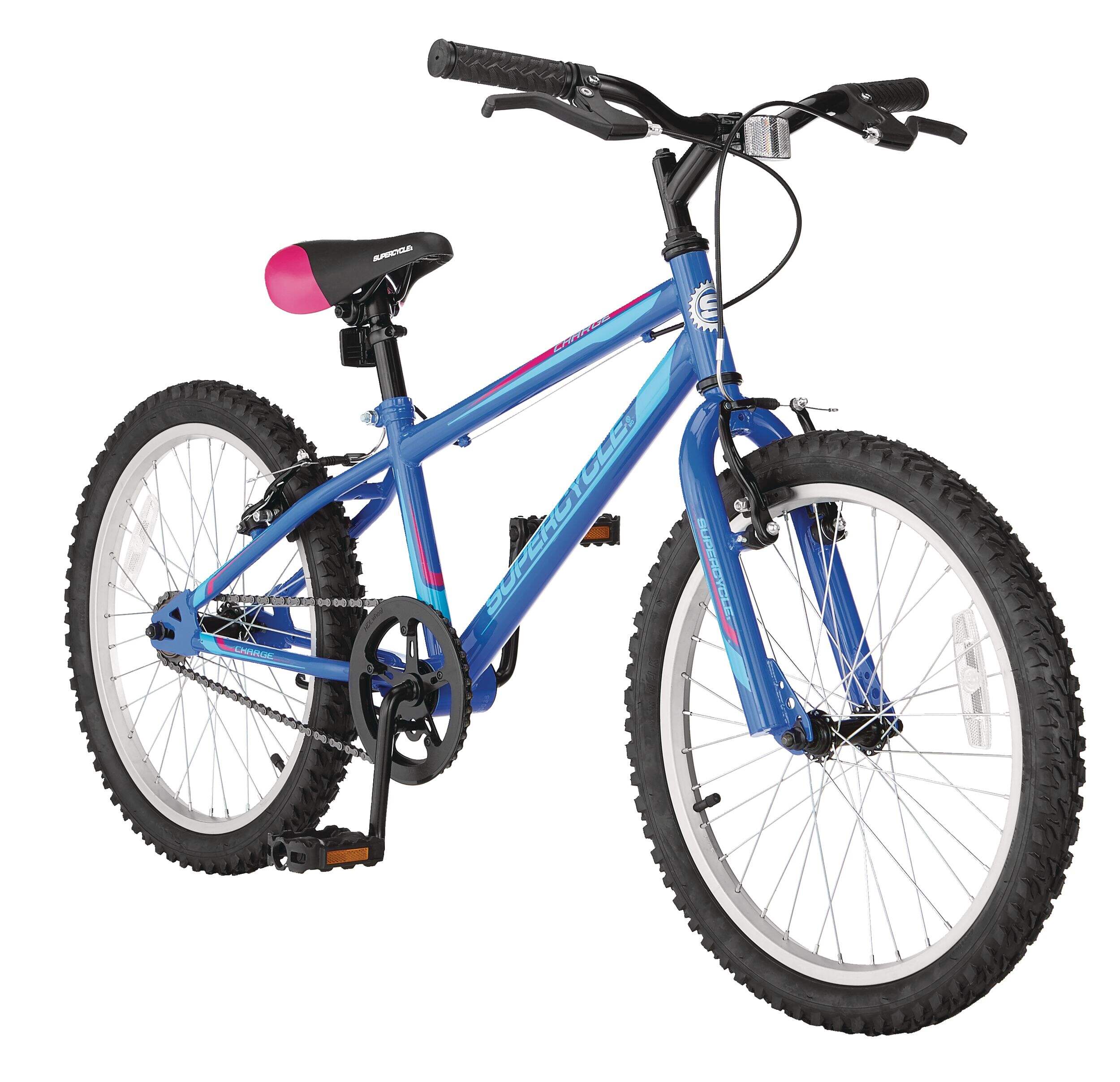 Supercycle Charge Youth Bike, 20-in, Blue/Pink
