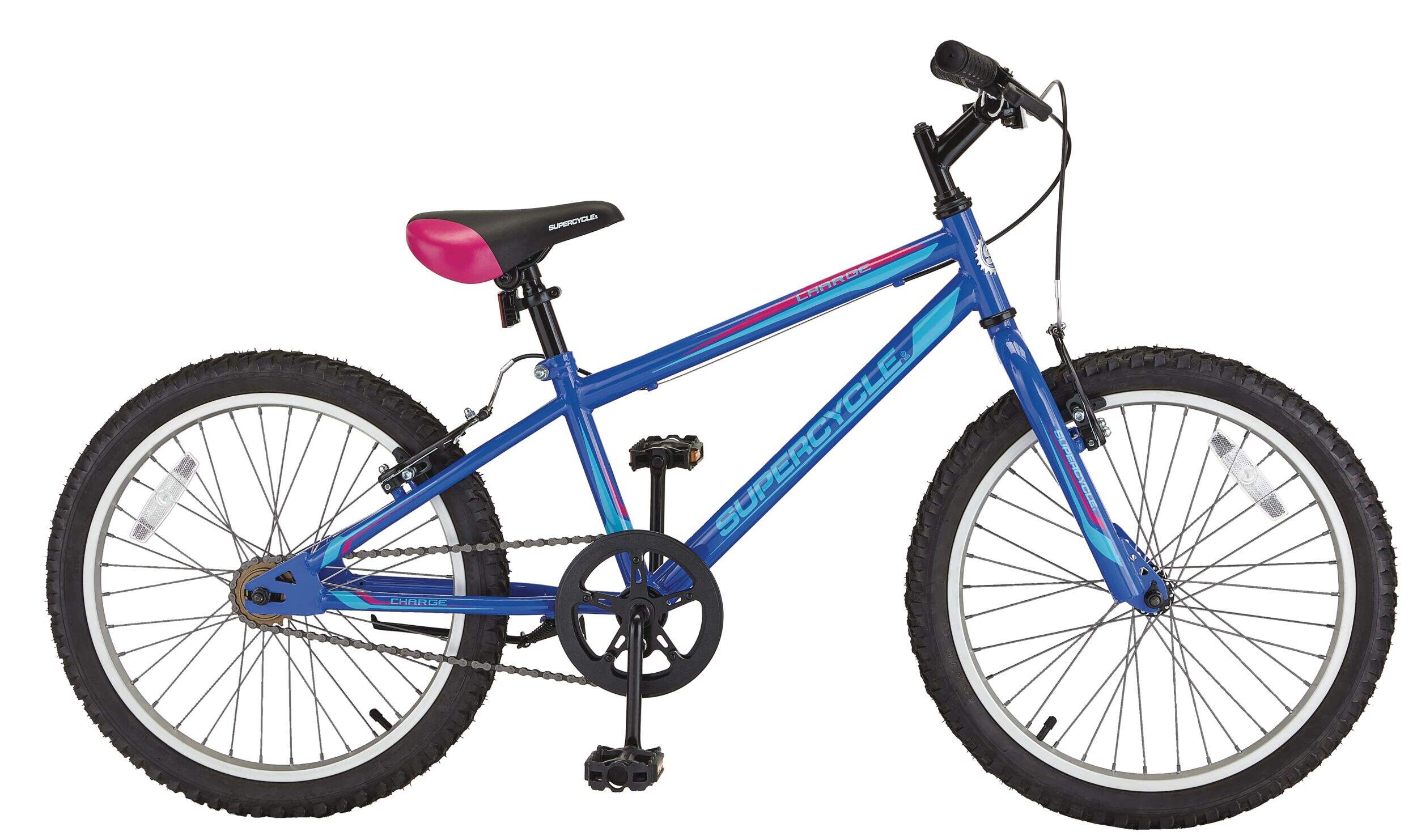Supercycle Charge Youth Bike, 20-in, Blue/Pink
