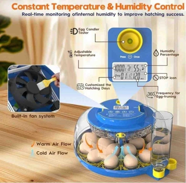 Incubator for Hatching Eggs-18 Egg Incubator
