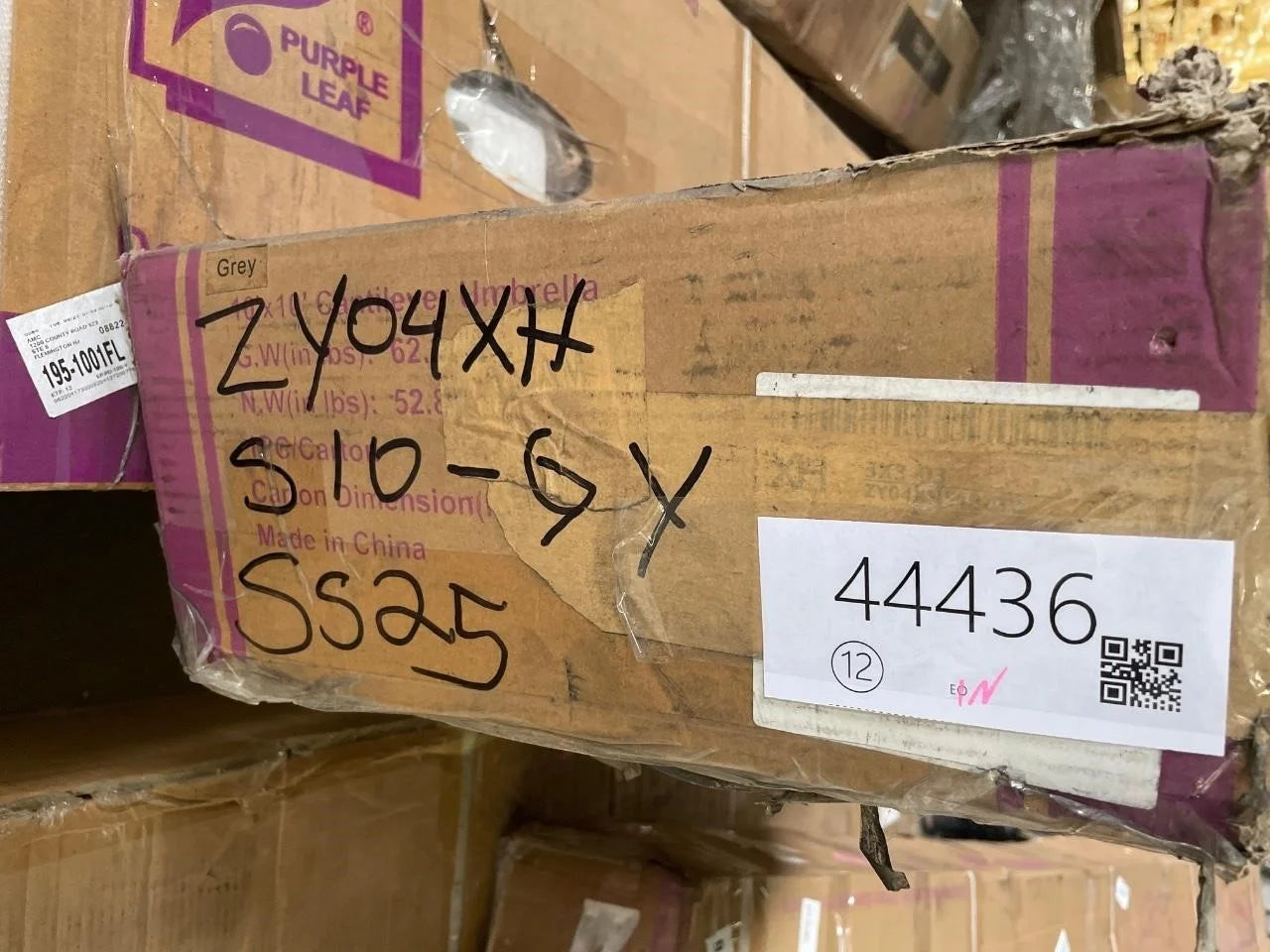 10ft Patio Umbrella Grey EN44436