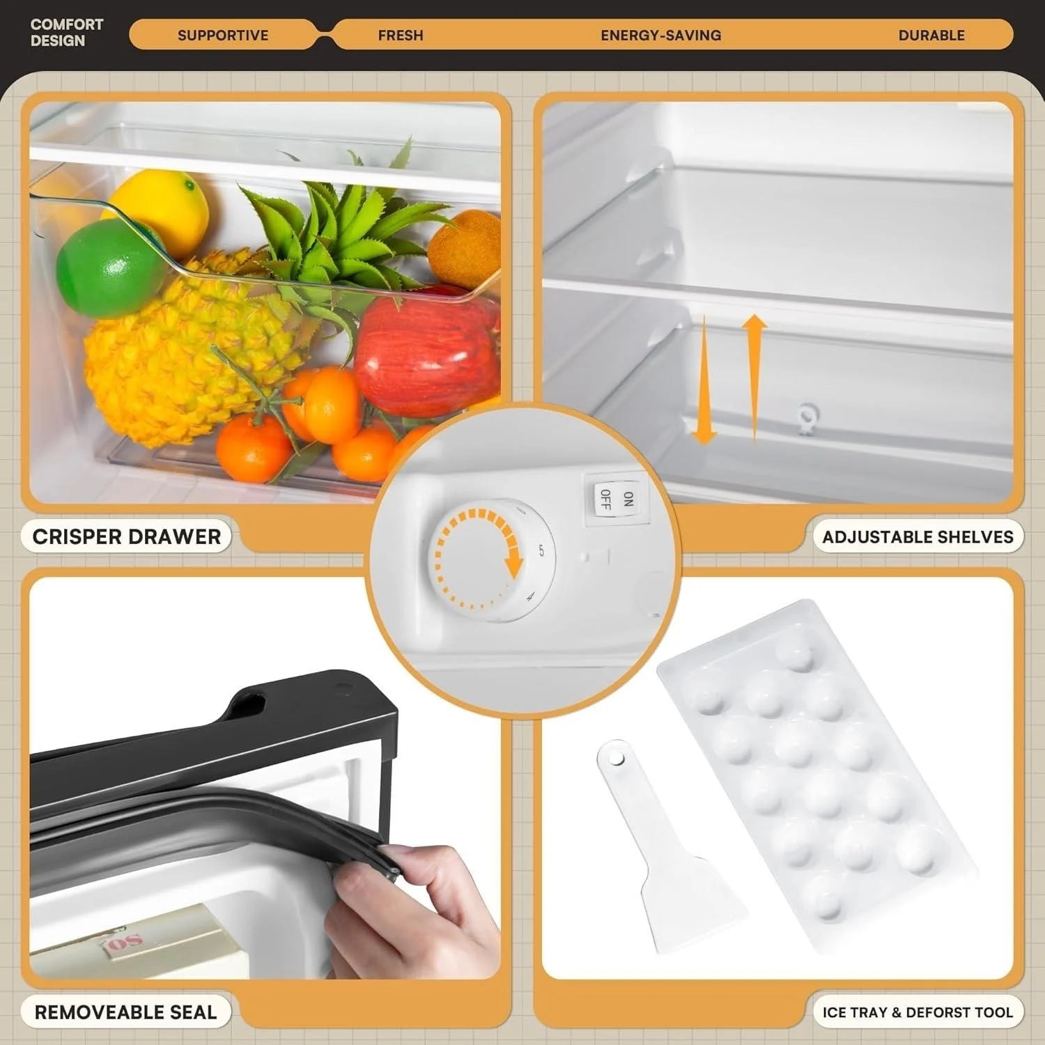 Manastin 4.4cuft Mini Fridge EM44394