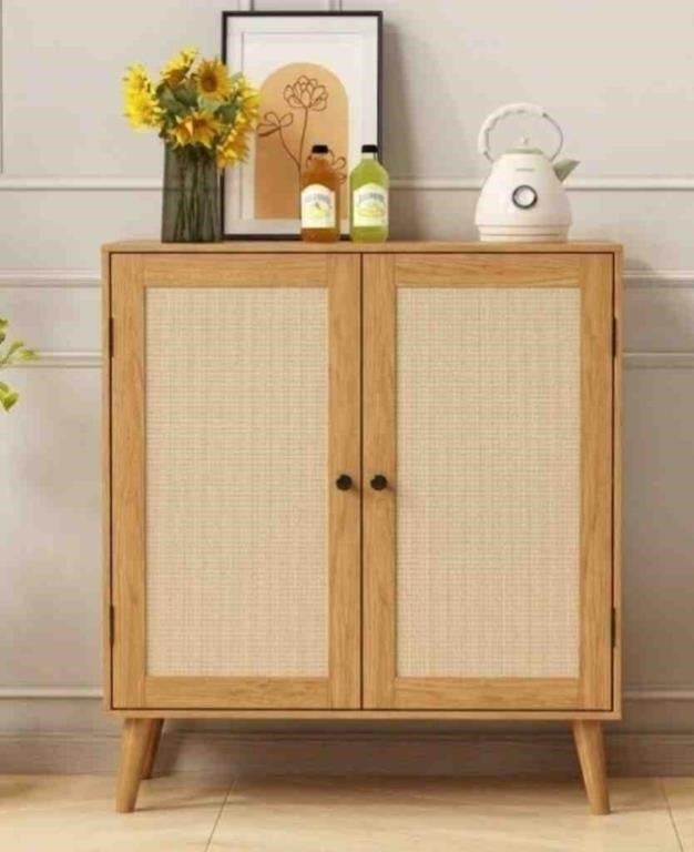 ComfortNest Sideboard Buffet Kitchen Storage Cabinet, (Oak)
