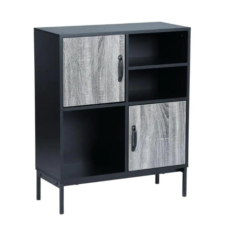 Homy Casa Urfer Black Manufactured Wood SideBoard