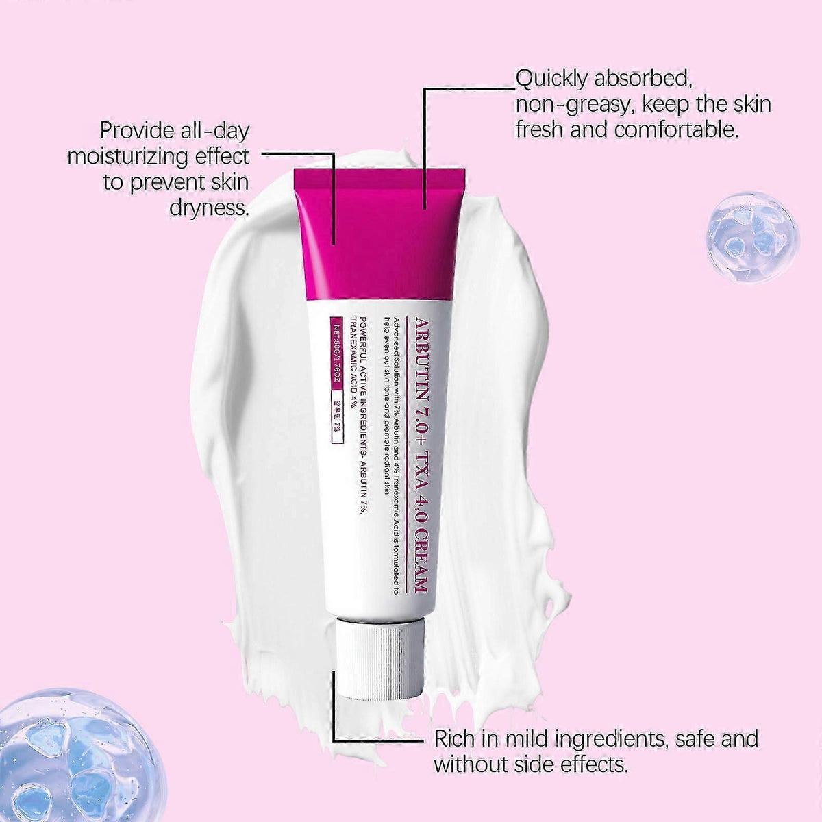 Arbutin 7% + Tranexamic Acid 4% Dark Spot Cream for Face