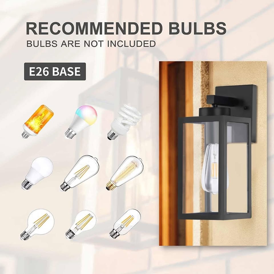 OUTKEIEI Outdoor Wall Lantern