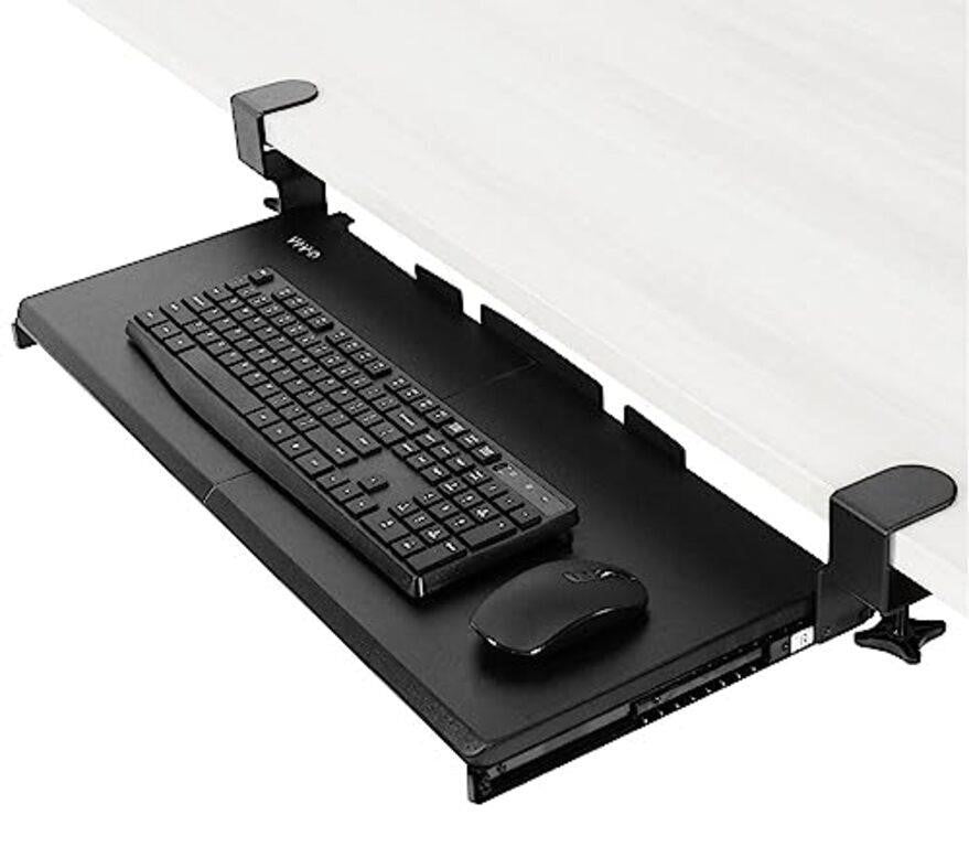 VIVO Large Keyboard Tray Under Desk Pull Out, Black, MOUNT-KB05E