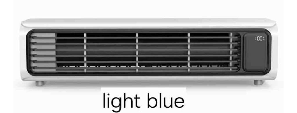 Mini Wall Mounted Aair Conditioner Split Portable Air Cooler Fan with Remote Control, Light Blue
