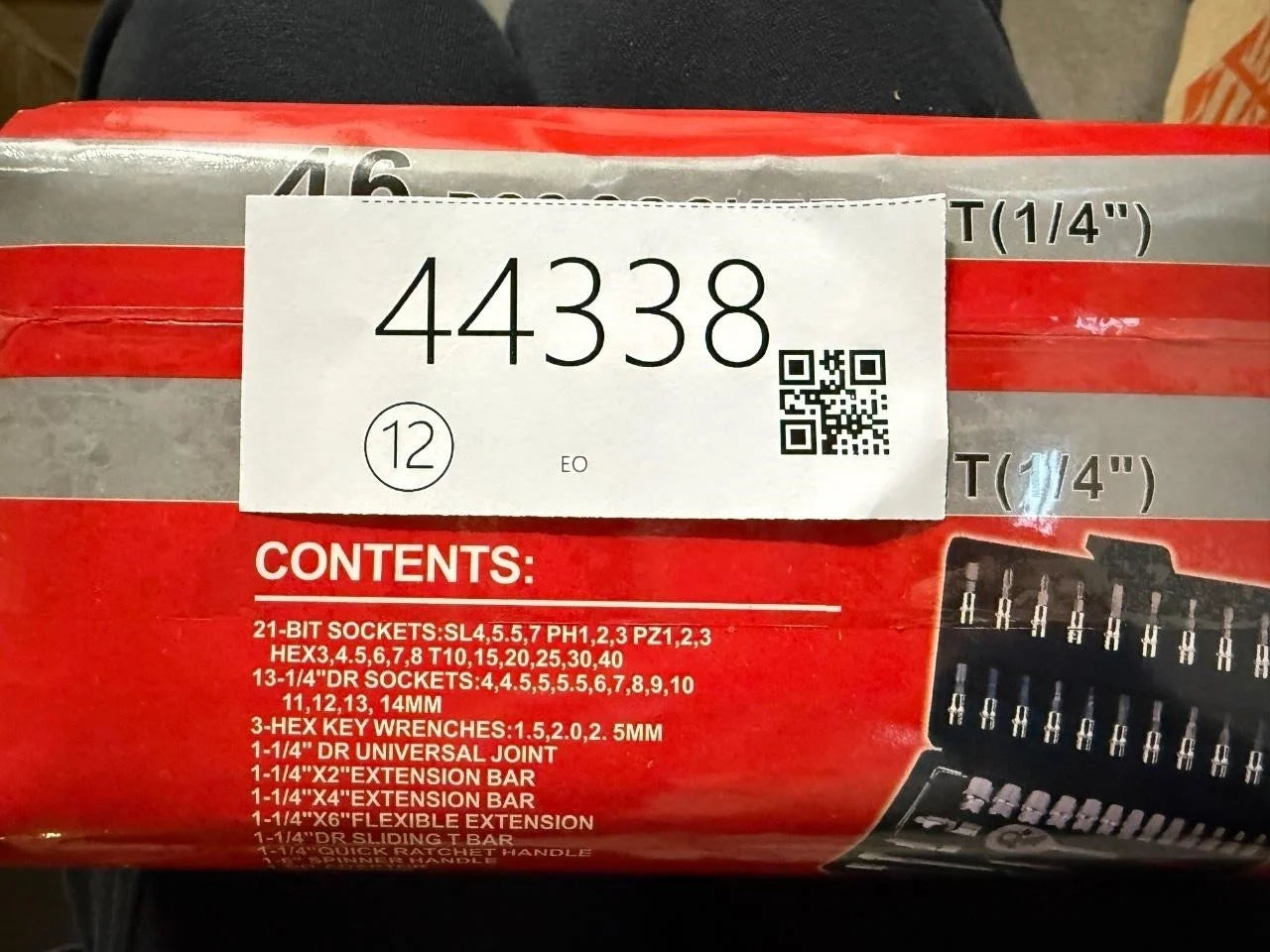 46 Pieces 1/4 in. Drive EO44338