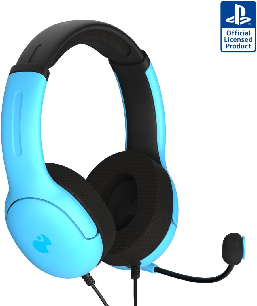 PDP AIRLITE Wired Headset For PlayStation 5 & PlayStation 4, Neptune Blue