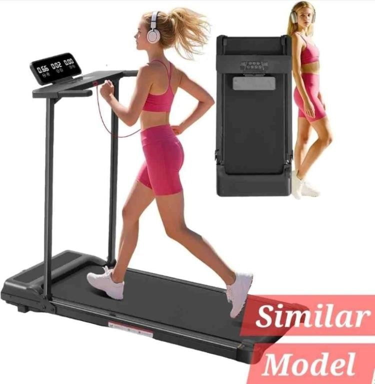 Walking Pad Treadmill with Handle Bar, Compact Portable Treadmills