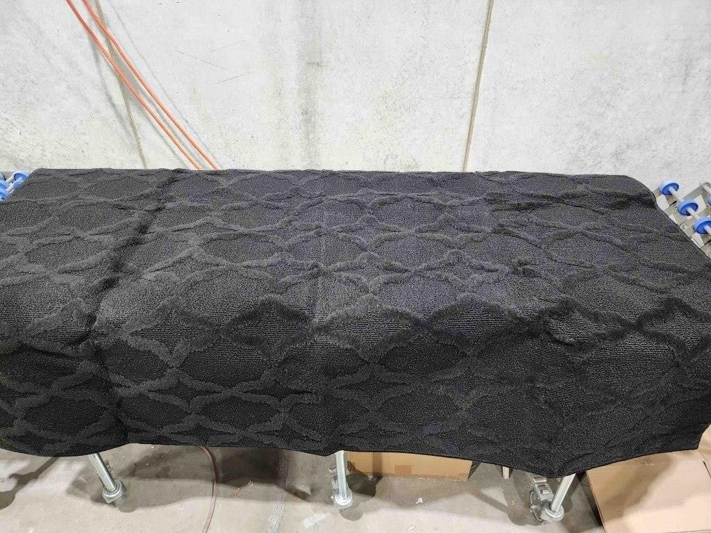 Non Slip Area Rug, 6ftx4ft, Black