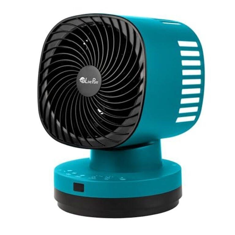 LivePure LP1200FAN-G Air Fury Oscillating Fan, TEAL