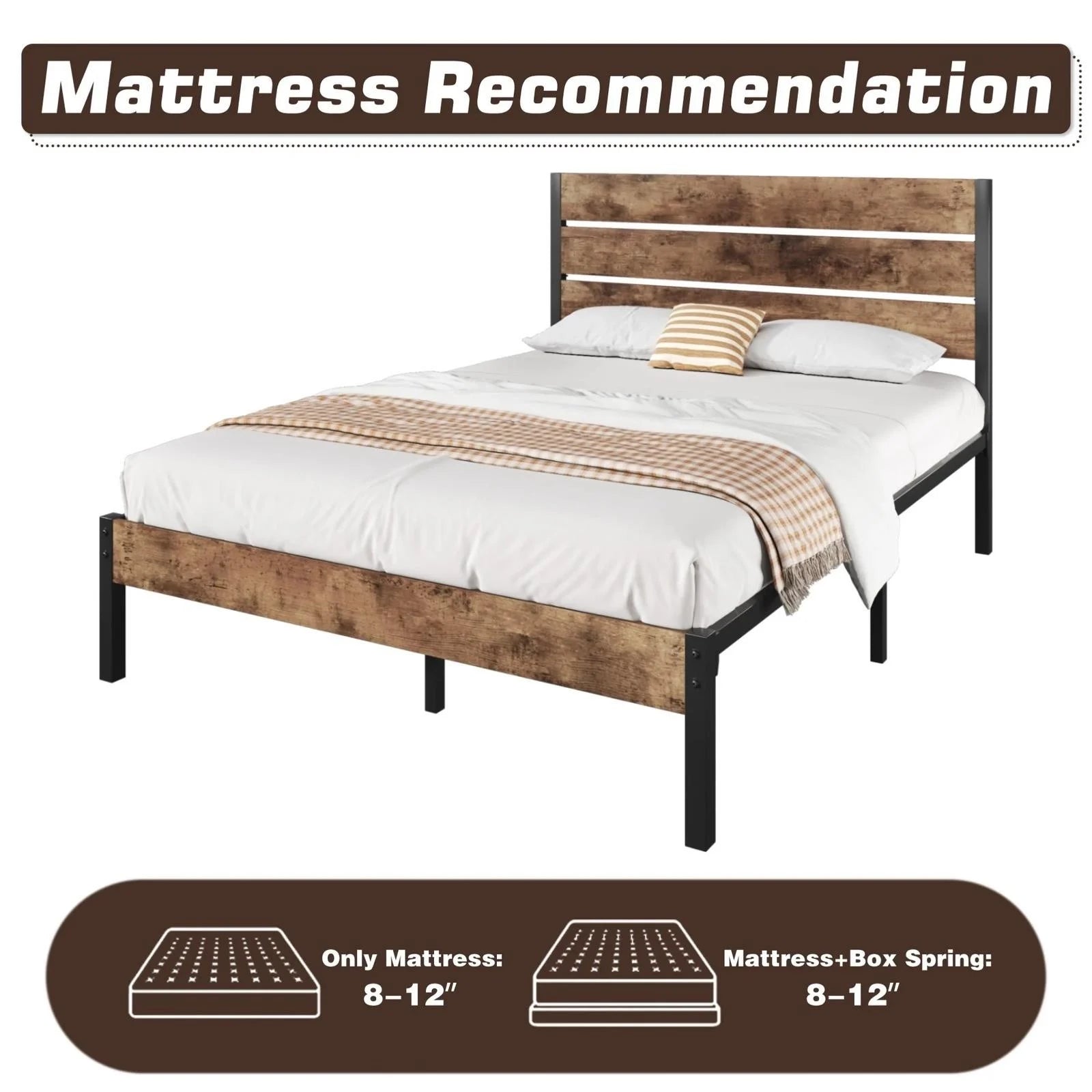 Fluest Full Metal Bed Frame ER45772