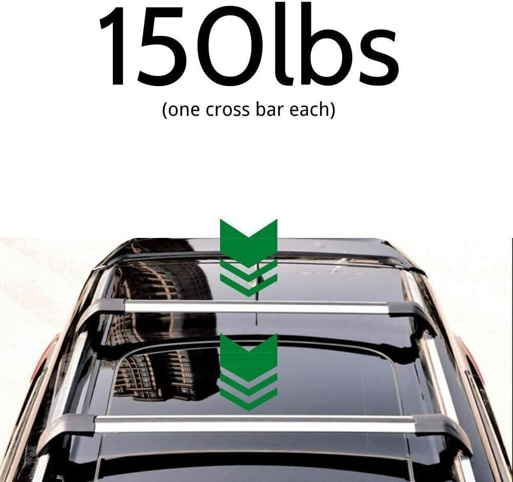 HawkstoneGroup 2pcs Roof Rack Cross Bars Fit for Hyundai Santa Fe 2019-2023