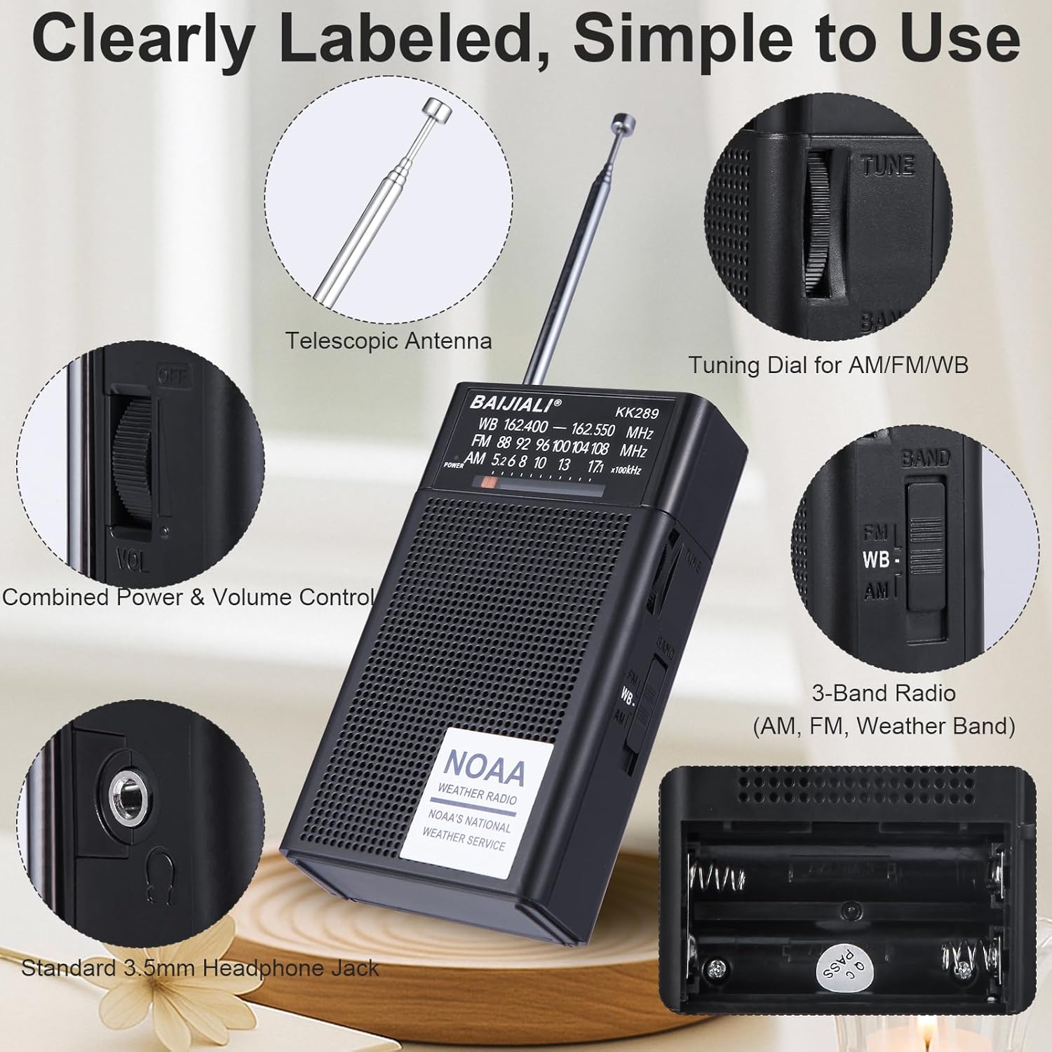 am fm NOAA Radio(KK289)