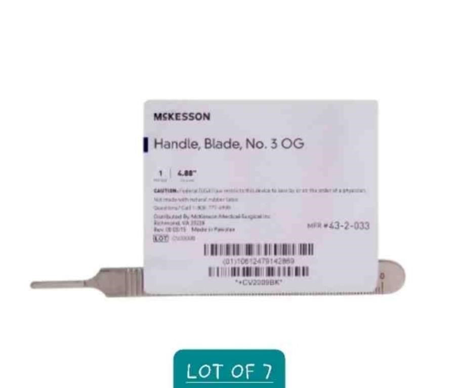 McKesson 43-2-033 Performance Scalpel Handle, No. 3,