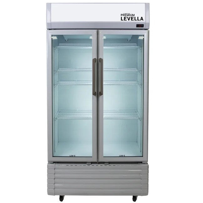 PREMIUM LEVELLA 16 CU' REFRIGERATOR FRIDGE MERCHANDISING COMMERCIAL GLASS DOOR 35.4