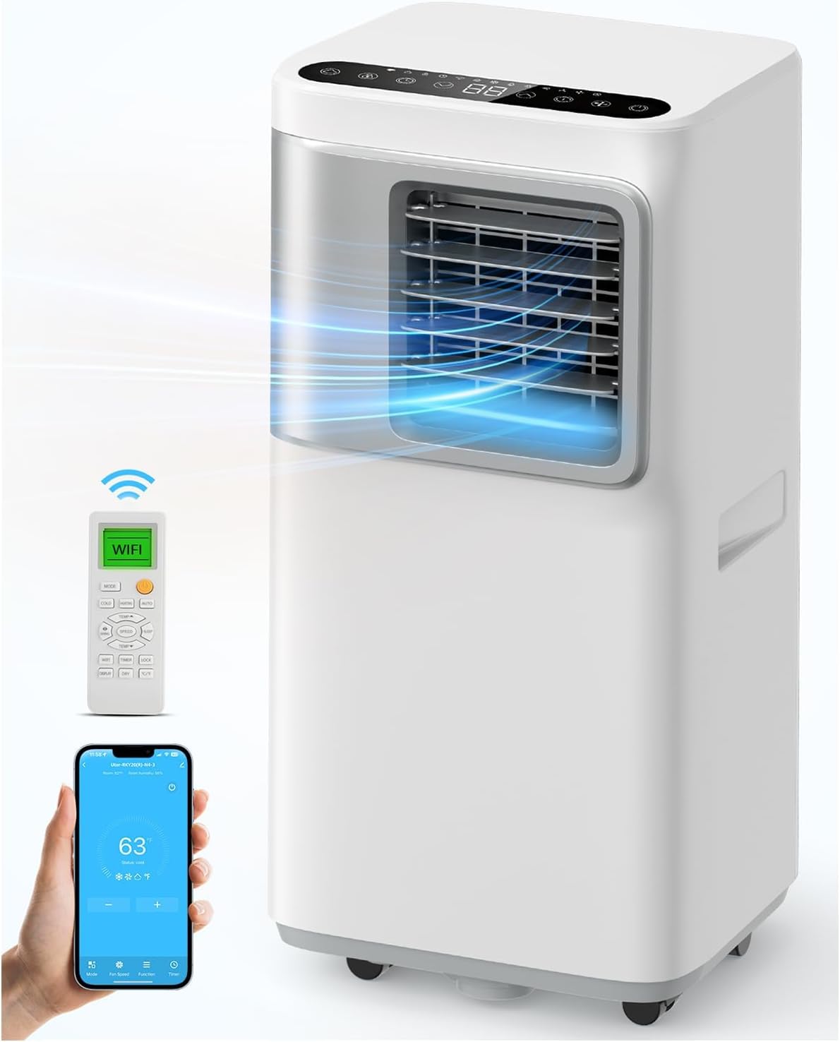 Portable Air Conditioners for Large Room up to 730 sq.ft 5-in-1, 16000 BTU