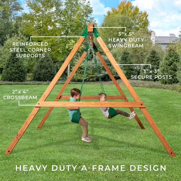 Backyard Discovery Durango All Cedar Classic Swing Set,