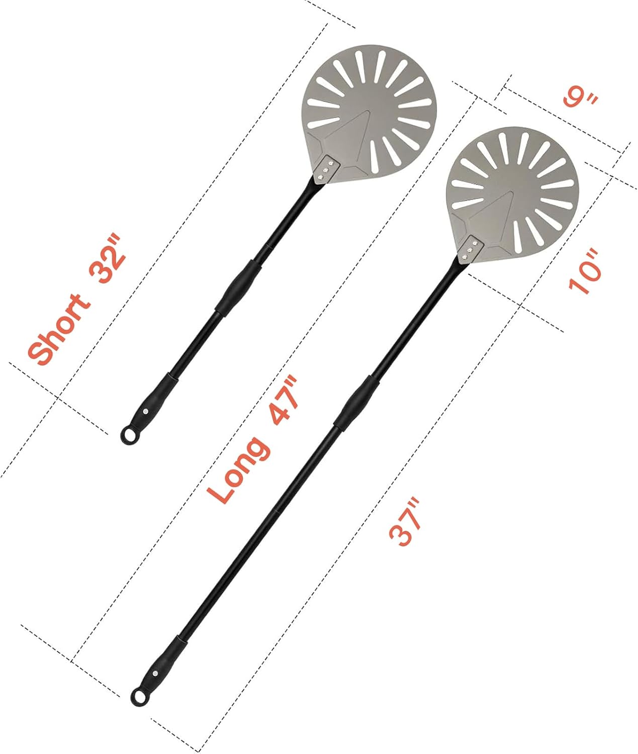 9" Perforated Turning Pizza Peel, G.a HOMEFAVOR