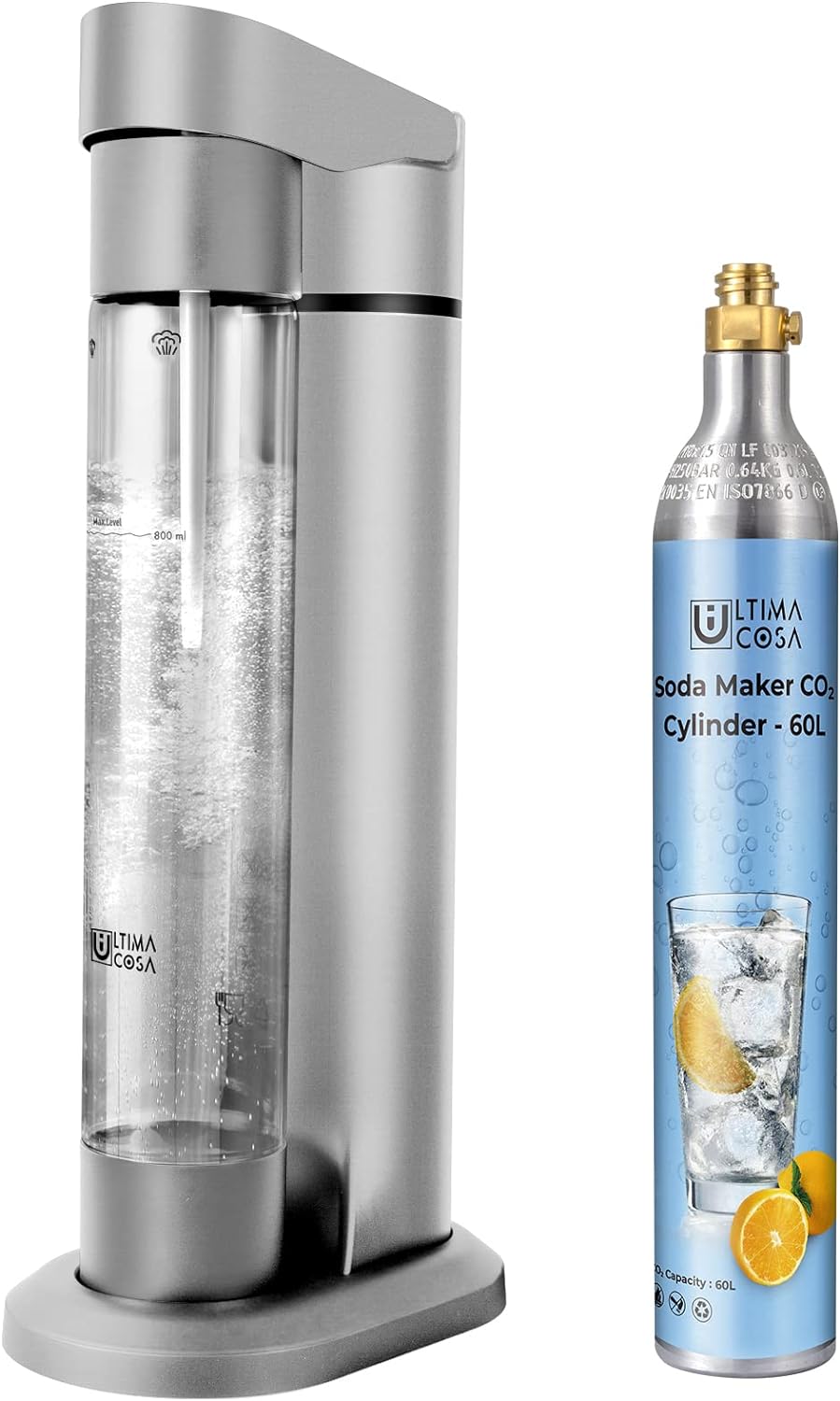 Ultima Cosa Soda Maker with CO2 Cylinder